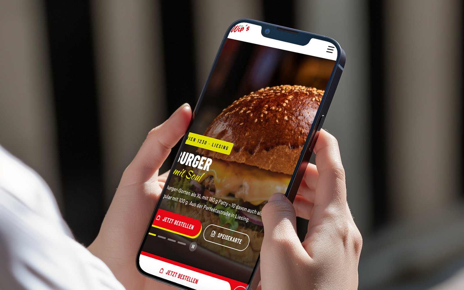 Burger und Pommes von Wip’s Soulfood zum Bestellen